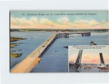 Postcard Arrowhead Bridge over St. Louis River picture