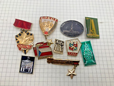 Lot 10 Pin Badges City Tula  and other Russia  Soviet USSR vintage Original #29 picture