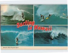 Postcard Hawaiis Most Popular Sport Surfing in Hawaii USA picture