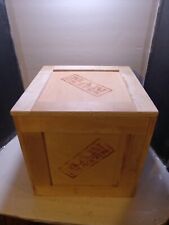 Man Crates Wooden Box With Lid  picture