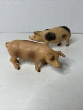 Vintage Bullyland Rubber Toy Pigs Farm Animals Germany picture
