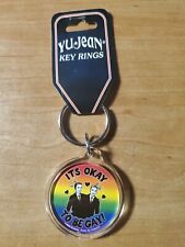 Its Okay to Be Gay 2 Men Acrylic Keychain by Evilkid Key Chain New LGBT LGBTQ picture