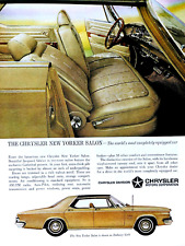 1963 Chrysler New Yorker Salon Vintage Embassy Gold Original Print Ad 8.5 x 11