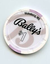 1.00 Chip from the Ballys Casino Vicksburg Mississippi  picture