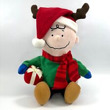 Vintage Gemmy Charlie Brown  Peanuts Christmas Hat Reindeer Antlers Animated 13