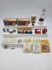 Vintage Dollhouse Miniature Lot Colonial Craftsman, Clay Miniatures, Handcrafted picture