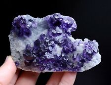 214.1g Natural Beauty Clear Purple Fluorite Crystal Mineral Specimen/China picture