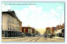 c1910s View of Main Street, Looking Toward River, Keokuk, Iowa IA Postcard picture