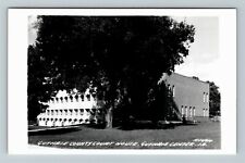 RPPC Guthrie Center IA-Iowa, Guthrie County Courthouse Real Photo Postcard picture