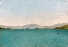 Dream-art Oil painting landscape Lake-George-Free-Study-1872-John-F-Kensett-Oil picture