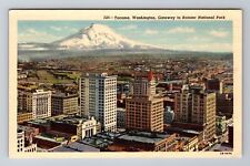 Tacoma WA-Washington, View Overlooking City, Antique, Vintage Postcard picture