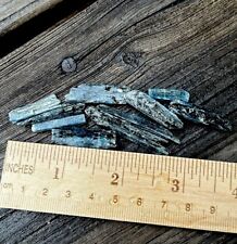 10 pcs BLUE KYANITE Rough Crystal Mineral Blades Bulk Lot - Karoi, ZIMBABWE picture