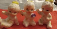 3 Vintage Napco Babies Miniature Matching Figurines  picture