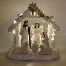 Nativity Sets for Christmas Indoor- Nativity Set with LED String Lights, picture