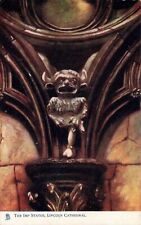 RAPHAEL TUCK POSTCARD: THE IMP STATUE, LINCOLN CATHEDRAL picture