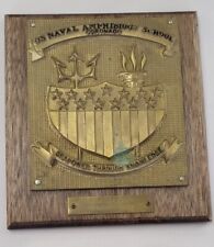 1940s US Naval Amphibious School Coronado Metal Plaque E.T. Reeves CHMACH USN picture