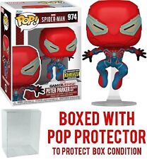 Funko POP Spider-Man Peter Parker Velocity Suit #974 EE Exclusive w/ Case picture