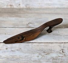 Antique Sorrento Ware Letter Opener Inlaid Swallow Figural Shoe  picture