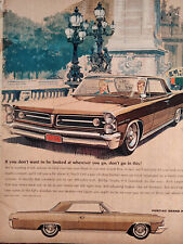 1963 Esquire Original Art Ad Advertisement PONTIAC Grand Prix V-8 picture