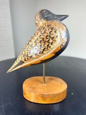 Vintage 70s Hand Carved Hand Painted Wooden Bird Italy Sarreid Ltd picture