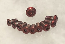 Red Torx Screws Set For Spyderco Tenacious Resilience Pocket Knife 10pcs picture