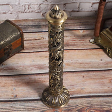 Vertical Incense Burner, Retro Incense Tower Holder Brass Stick Incense Holder I picture