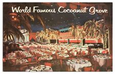 Vintage Los Angeles Ambassador Postcard The World Famous Coconut Grove Unposted picture