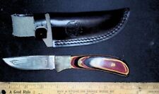 Hunter's Classic North American Hunting Club Knife Wood Handle H1623 picture