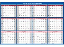 2024 Wall Calendar Wet & Dry Erase Laminated 12 Month Annual Year 12x18 picture