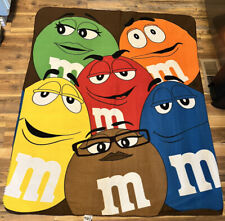 Retired M&M’s World All Characters blanket throw 60” X 50” fleece 2013 Mars Inc picture