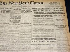 1919 DECEMBER 18 NEW YORK TIMES - SENATORS PREDICT A COMPROMISE - NT 8539 picture