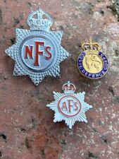 WWII British NFS & AFS Fire Service Badge  Civil Defence Corps picture