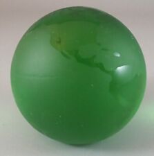 Art Glass Green Globe Paperweight 2 3/4