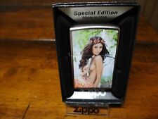 POCAHONTAS BEADS PINUP GIRL ZIPPO LIGHTER MINT IN BOX picture