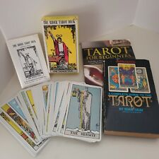 Vintage 1971 Orig Rider Waite Tarot Deck Printed in Switzerland + 2 Tarot Books picture
