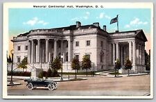 Memorial Continental Hall Washington DC Street View Government Building Postcard picture