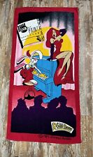 Vintage 1987 Disney Who Framed Roger Rabbit Beach Towel RARE Piano Bar  picture