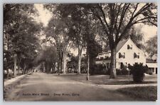South Main Street View Deep River CT Connecticut Postcard 1910s Albertype Co. picture