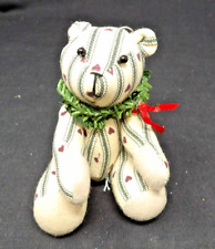 Vintage Handmade Teddy Bear Christmas Ornament 4