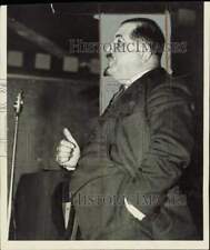 1934 Press Photo French Union Leader Leon Jouhaux Speaks at Conference in Geneva picture
