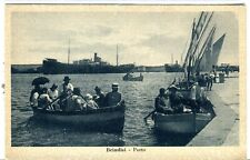 Italy Brindisi - Porto circa 1939 G. Jannantuono published blue tone postcard picture