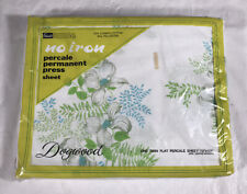 Vintage Grants Fashions for the Home 1 Twin Flat Percale Sheet 72”x104” Dogwood picture