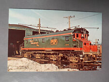 Vintage 60s 70s Chicago North Shore & Milwaukee Train #458 Postcard Locomotive picture