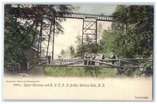 c1905 Upper Entrance N Y C R R Bridge Watkins New York Unposted Vintage Postcard picture