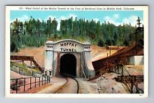 Middle Park CO-Colorado, West Portal Of Moffat Tunnel, Antique Vintage Postcard picture