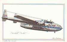 United Airlines Fairchild Packet Airplane U.S. Mail Carrier Postcard 1973  picture