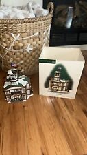 DEPT 56 WOODBRIDGE TOWN HALL NEW ENGLAND VILLAGE CHRISTMAS picture