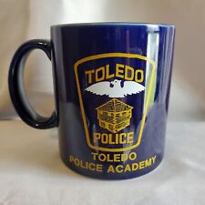 Vintage Cobalt Blue Toledo Police Academy Coffee Mug picture