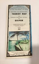 Saipan Northern Marians 1989 Map Brochure Guide E10 picture