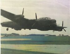 RAF Avro Lancaster at Low Level Colorized WW2 4x6 picture
